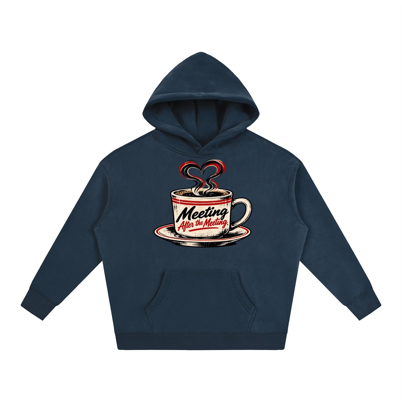 Meeting after the Meeting Oversize Fleeced Hoodie - Image 3