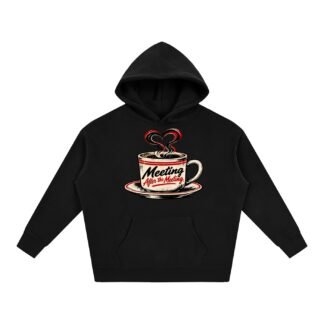 Meeting after the Meeting Oversize Fleeced Hoodie