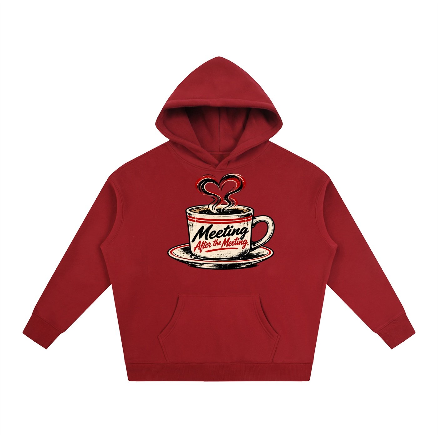Meeting after the Meeting Oversize Fleeced Hoodie - Image 5