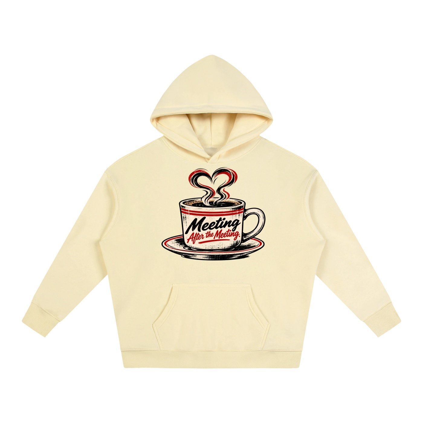Meeting after the Meeting Oversize Fleeced Hoodie - Image 7